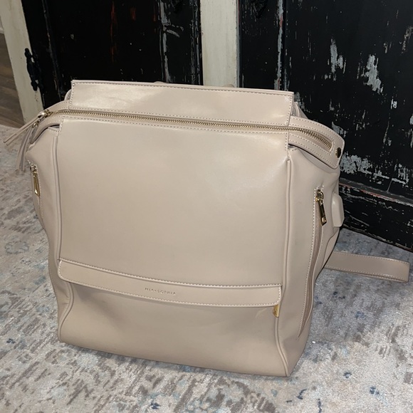 Leather Diaper Bag Backpack The Sophia Diaper Bag Collection - Picture 4 of 10